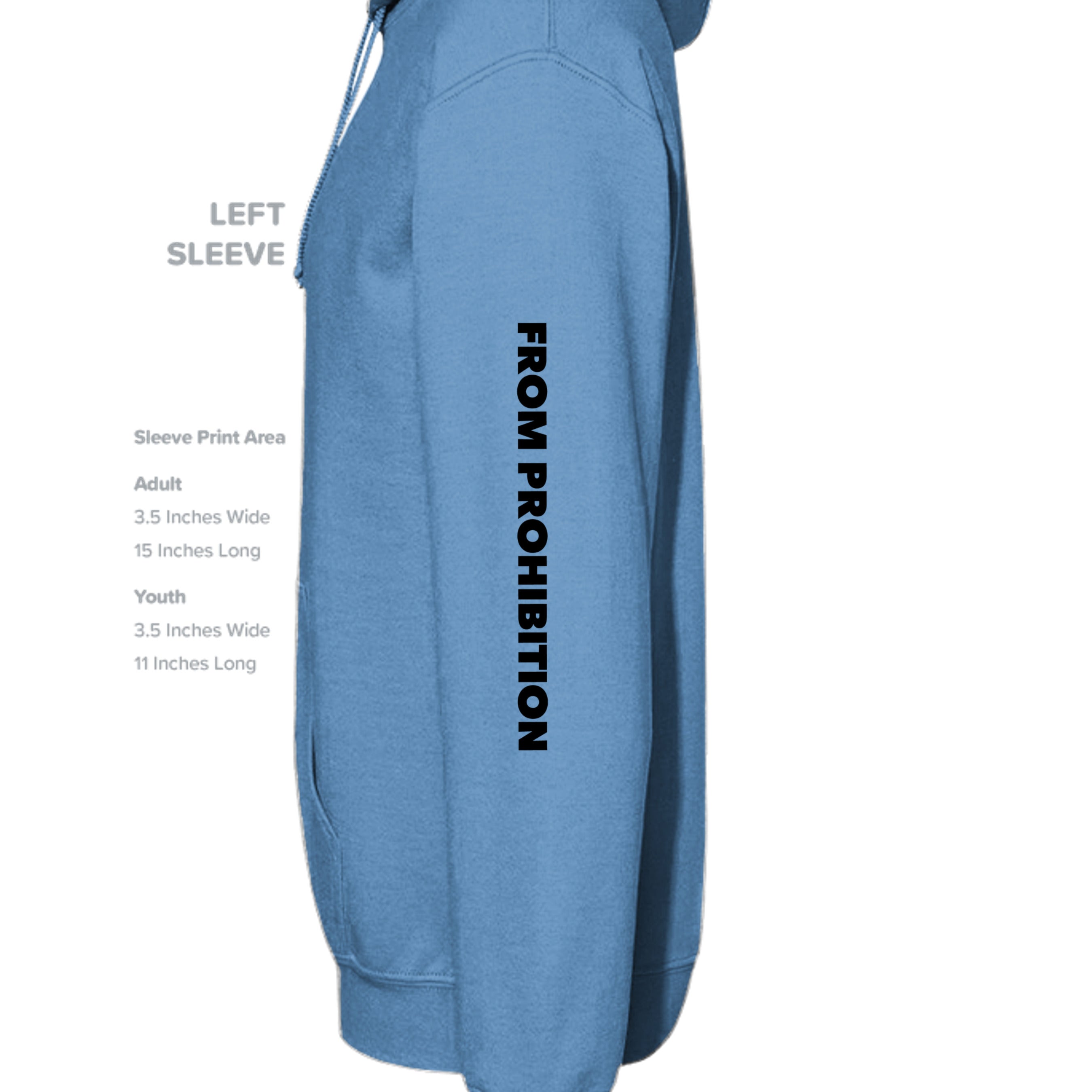 CAROLINA BLUE - G186 - SLEEVE_LEFT