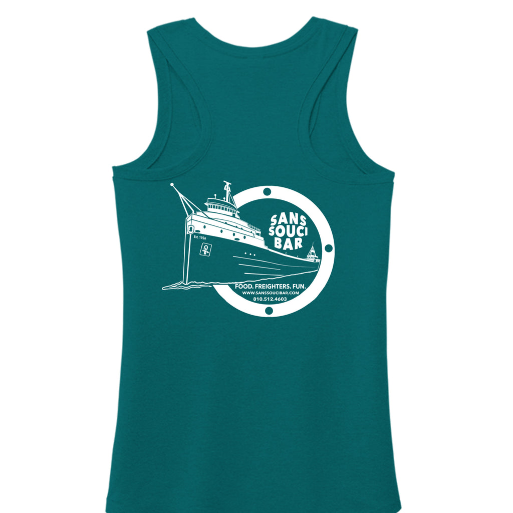 Heathered Teal - DM138L - BACK